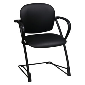 Steelcase Ally Used Multipurpose PU Leather Chair, Satin Black