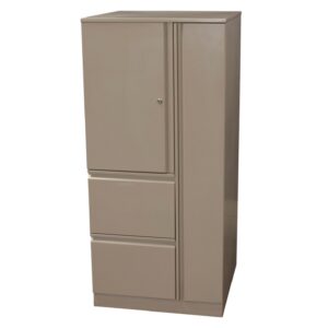 Trendway Right Vertical Used Storage Locker, Beige