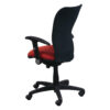 Via Used Black Mesh High Back Ergonomic Task Chair with Flip Arms, Poppy Orange