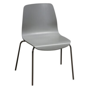 HBF Andaz Used Guest Wood Stack Chair, Light Gray