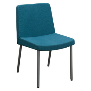 HON Flock Used Guest Chair, Turquoise