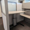 Steelcase Answer 6x6 Used Cubicle w Frosted Glass, Taupe