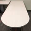 Steelcase Used Laminate Bullet U-Shaped Desk Set w Airtouch Bridge, Maple