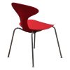 Bernhardt Orbit Used Stack Chair, Red