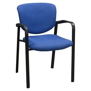 Haworth Improv Used Stack Chair, Sapphire Blue