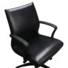 Steelcase Coalesse Used Leather Conference Chair, Black