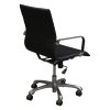 Used Faux Leather Conference Chair, Black