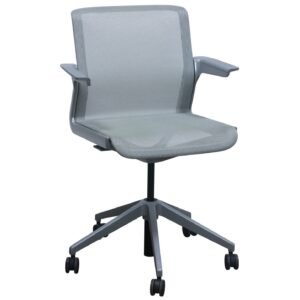 Allsteel Clarity Used Mesh Conference Chair, Light Gray