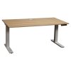 Enwork 29x53 In Used Adjustable Height Table Desk, Oak