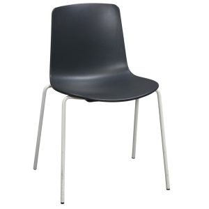 Steelcase Coalesse Lottus Used Stack Chair, Charcoal