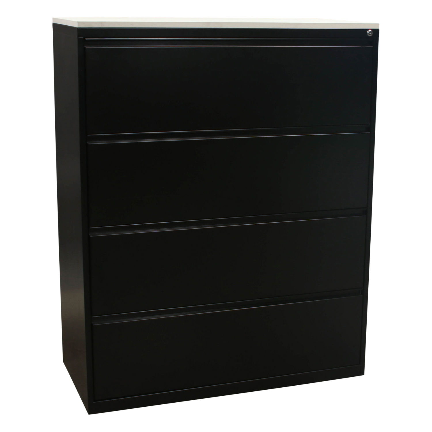 Office Star Products Used 4 Drawer Lateral File 42 Inch w White