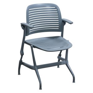 Steelcase Cachet Used Side Chair with Flip Up Arms, Gray