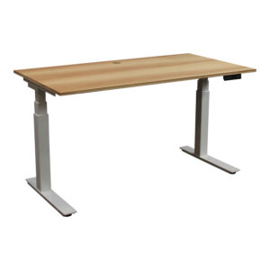 Enwork 29x53 In Used Adjustable Height Table Desk, Light Oak