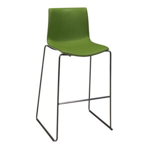 Arper Catifa 46 Used Stack Stool, White and Green
