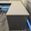 Haworth 36x72 Used U-shaped Desk with Modesty Panel Right Return, Gray