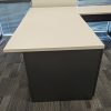 Haworth 36x72 Used U-shaped Desk with Modesty Panel Right Return, Gray