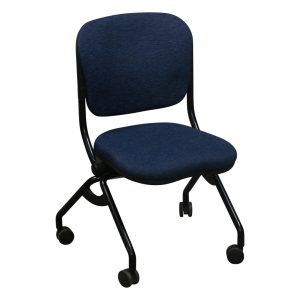 KI Torsion Used Nesting Chair, Dark Blue