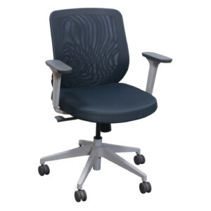 Poppin Max Used Mesh Back Task Chair, Dark Gray