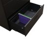 Steelcase 4 Drawer Used 36 inch Lateral File, Dark Gray