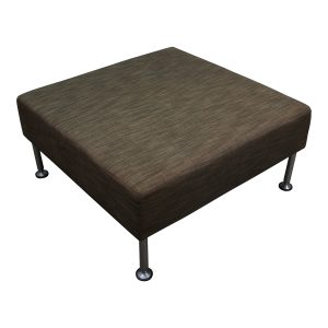 Steelcase Coalesse Sidewalk Used Large Ottoman, Hazel Brown Pattern