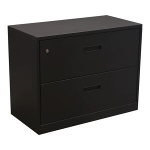 Steelcase Used 2 Drawer 36 In Lateral File, Dark Gray