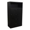 Steelcase Used 5 Drawer 36 Inch Lateral File, Dark Gray