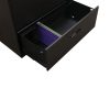 Steelcase Used 5 Drawer 36 Inch Lateral File, Dark Gray