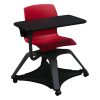 Vanerum North America Used Mobile School Chair w Tablet, Red and Gray