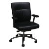 Bernhardt Used Leather Conference Chair, Black