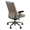 Bernhardt Used Leather High Back Conference Chair, Gray