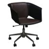ERG Lotus Swivel Used Leather Conference Chair, Brown