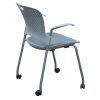 Herman Miller Caper Used Mobile Stack Chair w Mesh Seat, Light Gray