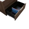Manhattan 2 Drawer 36 in Laminate Lateral File with Glass Top, Truffle