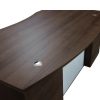 Manhattan 36x72 Single Pedestal Laminate Desk, Truffle