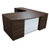 Manhattan 36x72 24x48 Laminate L-Shape Desk Left Return, Truffle