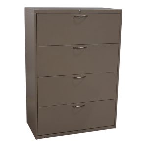 Used 4 Drawer 36 Inch Lateral File, Gray