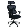 Alistair with Headrest by Inside Job Mesh Back Task Chair, Black