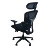 Alistair with Headrest by Inside Job Mesh Back Task Chair, Black