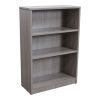 Everyday 48 in 3 Shelf Laminate Bookcase, Cement Gray