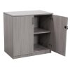 Everyday 36 in Laminate Storage Cabinet, Cement Gray