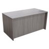 Everyday 30x60 Single Pedestal Laminate Desk, Cement Gray