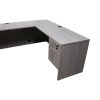 Everyday U Shape Laminate Desk, Cement Gray