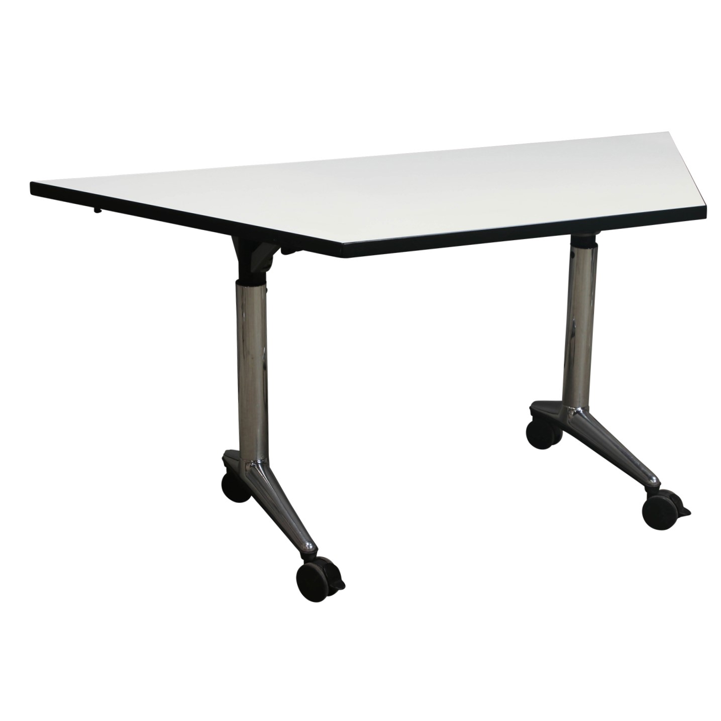 Triangular Steelcase Table Steelcase Coalesse Used Trapezoid Laminate Nesting Table, White ...