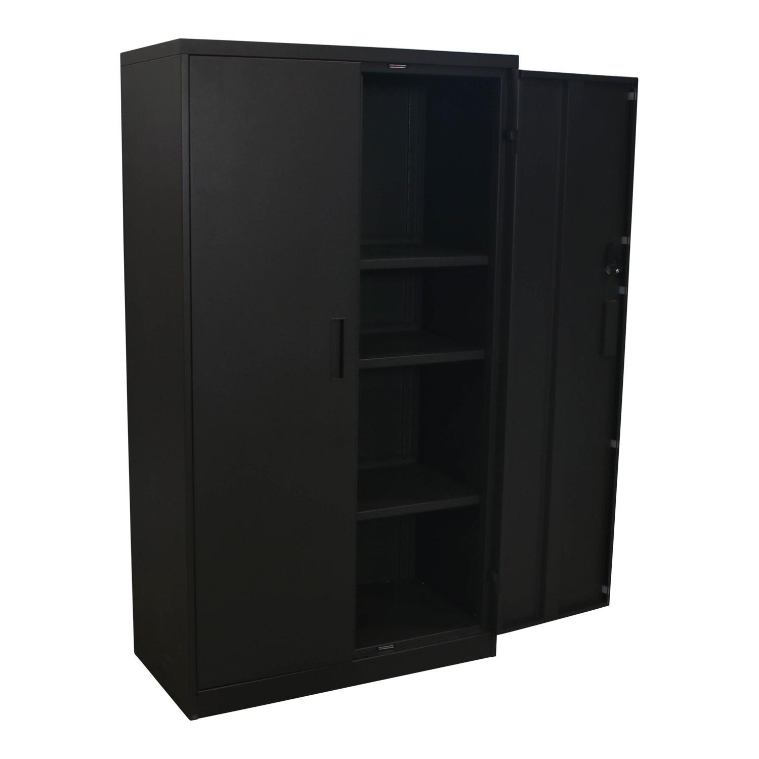 Steelcase Used Two Door Storage Cabinet 65 Inch, Dark Gray