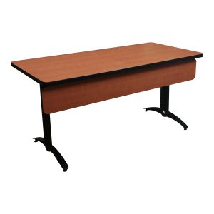 Versteel Used 30x60 Inch Laminate Training Table w Modesty Panel, Cherry