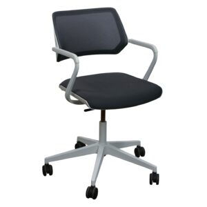 Steelcase QiVi Used Mesh Conference Chair, Gray