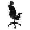 Steelcase Leap V2 Used Task Chair w Headrest, Gray Pattern