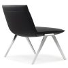 Kelsey by goSIT Executive Leather Lounge Chair, Black