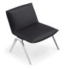 Kelsey by goSIT Executive Leather Lounge Chair, Black