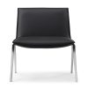 Kelsey by goSIT Executive Leather Lounge Chair, Black